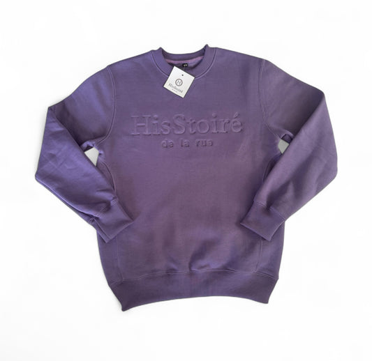 The purple classic crewneck