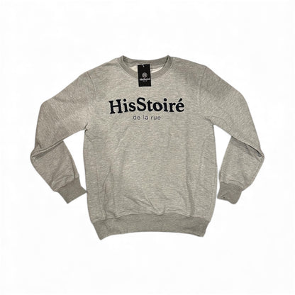 The classy crewneck (grey/navy)