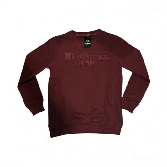 The classy crewneck (burgundy)