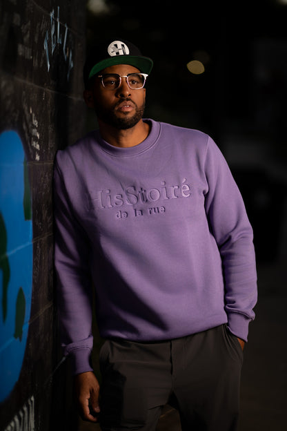 The purple classic crewneck